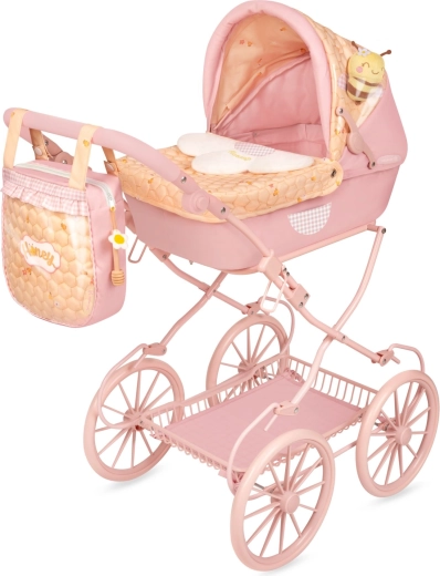 DeCuevas passeggino pieghevole per bambole con borsa Honey – 81 cm
