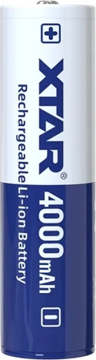 Batteria ricaricabile Li-ion Xtar 18650 3,6 V 4000 mAh con protezione
