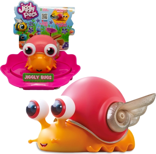 Giocattolo interattivo JIGGLY BUGS lumaca arancione