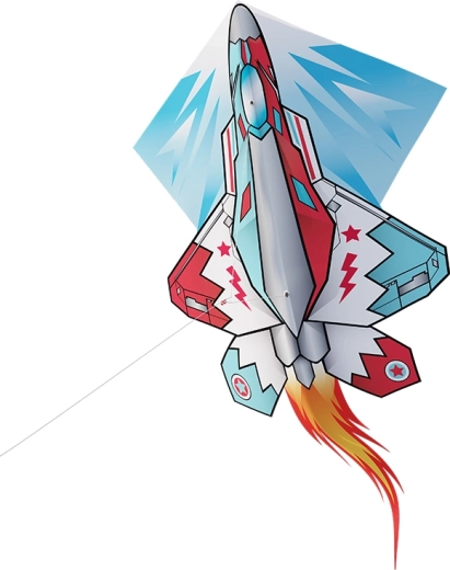 Aquilone volante Pop Up a forma di aereo 57 × 55 cm