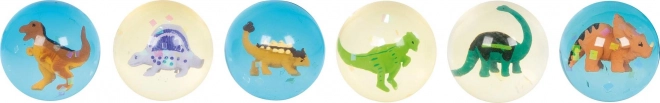 GOKI pallina rimbalzante con dinosauri 3D (mix di colori)