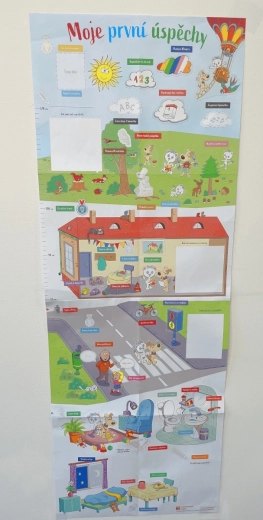 Poster motivazionale I miei primi successi con adesivi