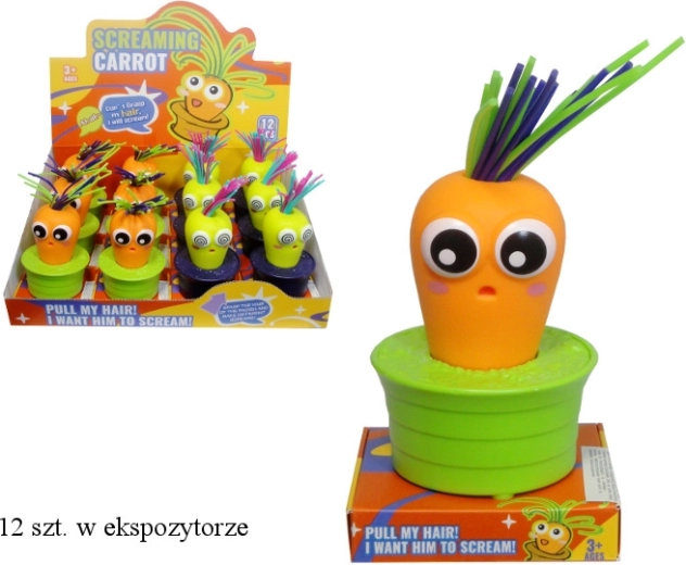 Carota urlante da tirare per il ciuffo