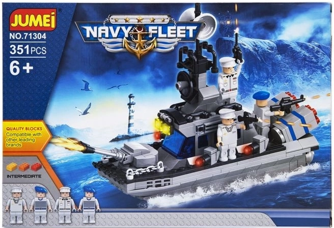 Costruzioni Jumei Navy Fleet – motoscafo militare, 351 pezzi - 1 pezzo