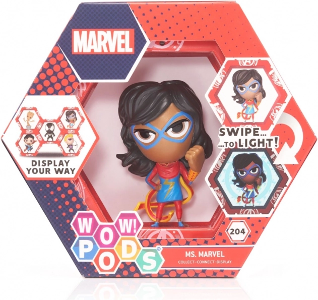 WOW PODS Marvel – Captain Marvel figurina da collezione luminosa
