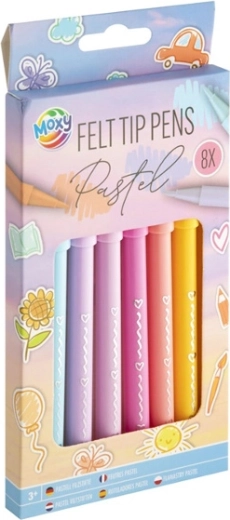 Set di evidenziatori pastello MOXY – 8 pezzi