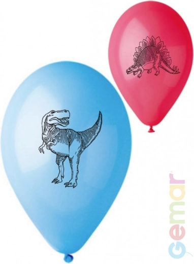 Palloncino in lattice pastel Gemar con stampa di dinosauri 26 cm - 1 pezzo