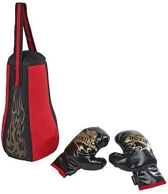 Set da boxe per bambini con sacco da 40 cm e guantoni
