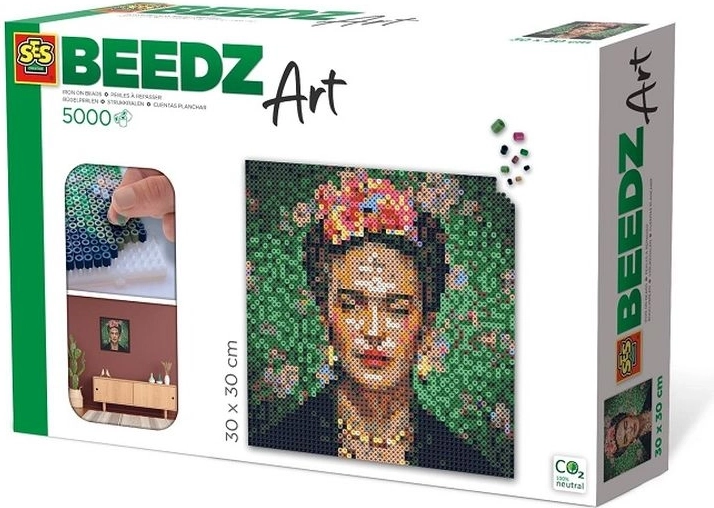 SES Beedz Art perline da stirare Frida Kahlo (30 × 30 cm)