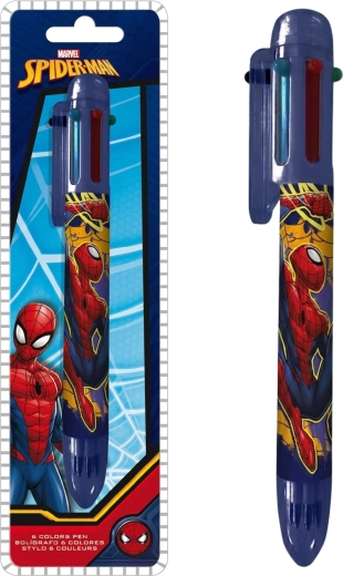 Penna a sfera a sei colori Spider-Man