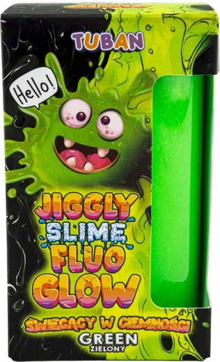 Tuban Jiggle Slime Fluo Glow verde luminescente al buio 430 g