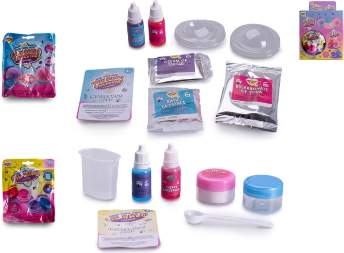 Kit creativo per realizzare un balsamo labbra o una bomba da bagno con profumo fruttato