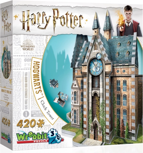 Puzzle 3D Wrebbit Harry Potter Hogwarts – Torre dell’Orologio, 420 pezzi
