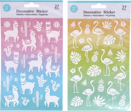 Adesivi 14,6 x 25,5 cm glitter