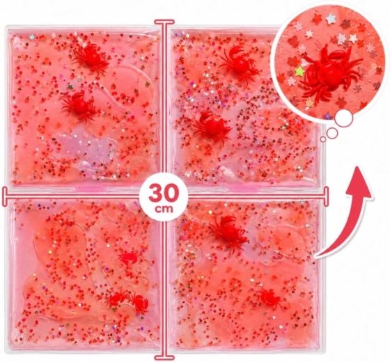 Pannello sensoriale tattile Tullo con liquido rosso