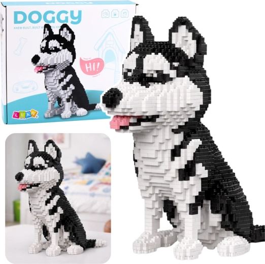 Set di mini mattoncini husky 3D, 1900 pezzi