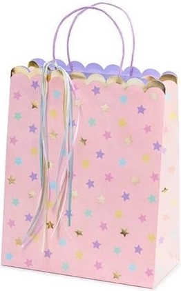 Borsa regalo Gwiazdki (stelline) 26 × 32 × 13 cm, mix di motivi