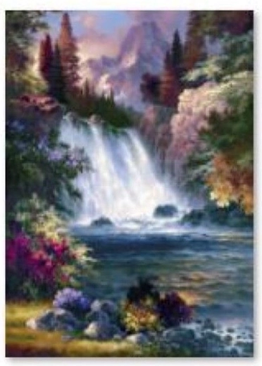 Ricamo con diamanti (diamond painting) cascata 30 × 40 cm - 1 pezzo
