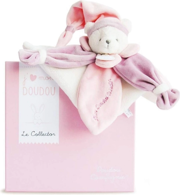 Set regalo Doudou – orsacchiotto doudou rosa in peluche 24 cm