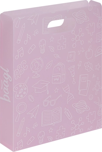 Cartelline di plastica Baagl per quaderni scolastici rosa