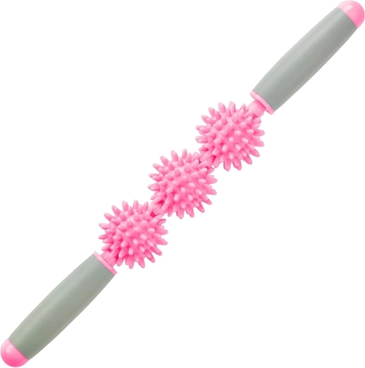 Merco bastone massaggiante riabilitativo roller stick triple 40 cm rosa - 1 pezzo