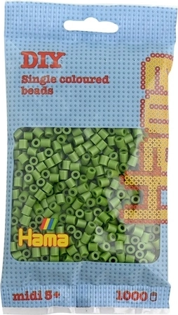 Perline termoadesive Hama Midi 1000 pz verde oliva