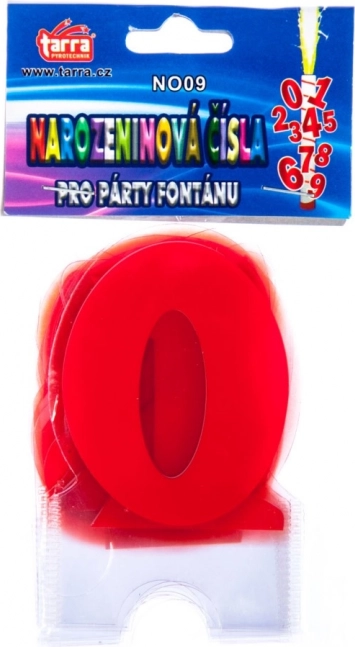 Numeri per fontana di compleanno