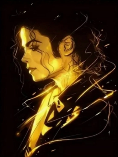 Dipingere con i numeri Michael Jackson 40 × 50 cm