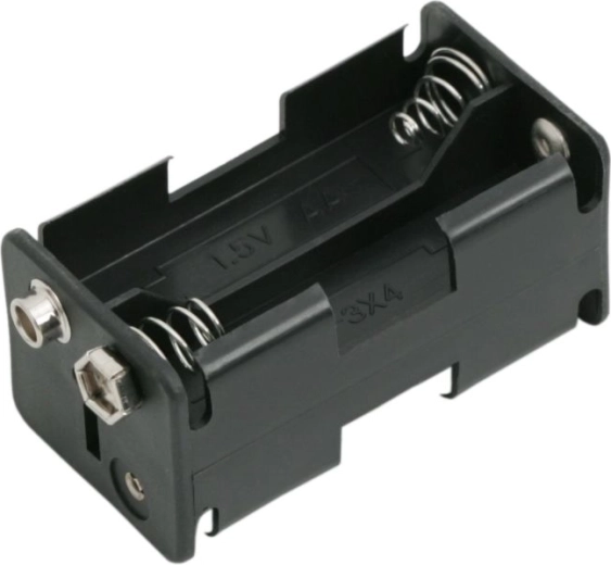 Portabatterie per 4 batterie AA con connettore da 9 V