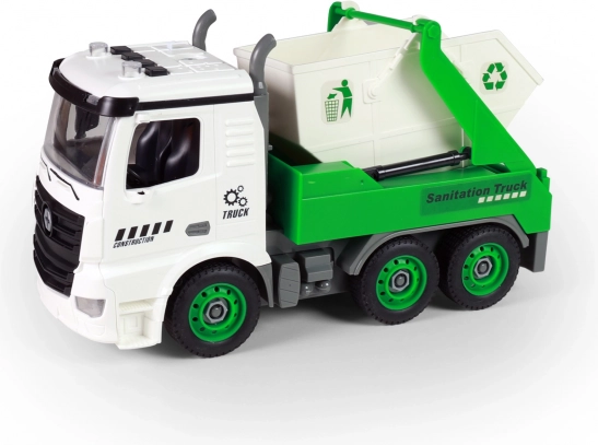 Auto con contenitore avvitabile con luci e suoni