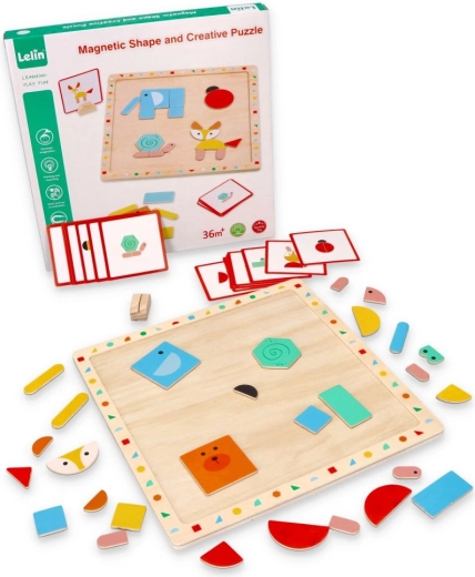 Puzzle magnetico con forme