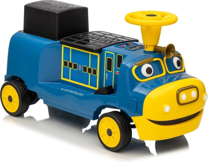 Locomotiva a batteria blu STACYJKOWO 12V