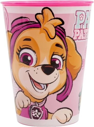 Bicchiere di plastica Paw Patrol rosa da 260 ml