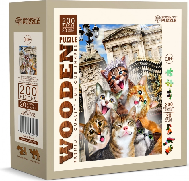 Puzzle in legno Gattini a Londra