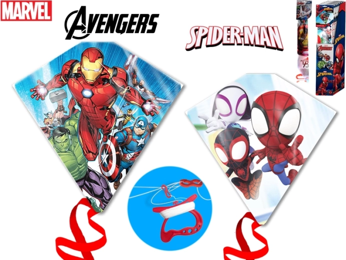 Aquilone con tema Avengers e Spider-Man