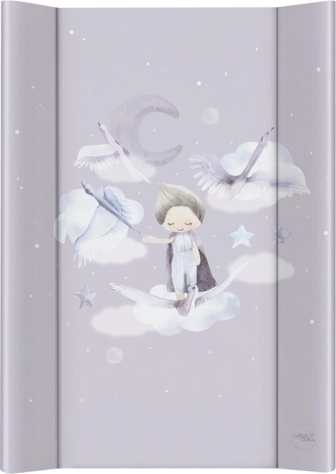 Ceba Baby fasciatoio 2 lati rialzati con base rigida 50×70 Basic Wild Swans