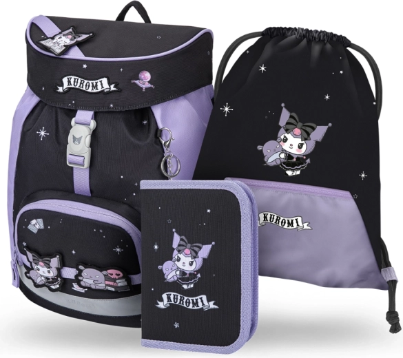 Set scolastico Baagl Airy Kuromi fortune dream – zaino, astuccio e sacchetto