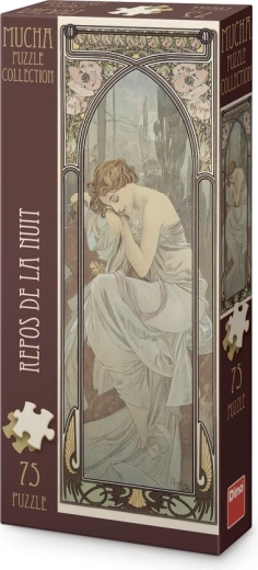 Puzzle panoramico Dino Alfons Mucha – Riposo della notte (75 pezzi)