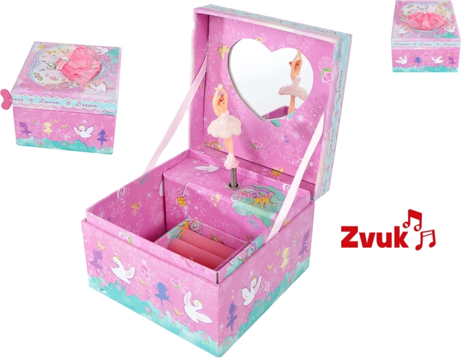 Portagioie a cuore con ballerina danzante e melodia