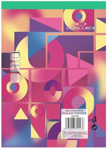 Blocco CONCORDE A5 a quadretti, 50 fogli