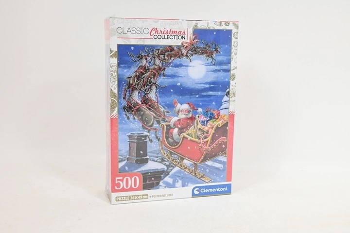Puzzle di Natale Clementoni "Midnight Sleigh Ride" 500 pezzi