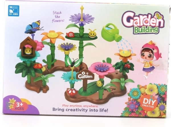 Costruzioni creative Giardino allegro con animaletti 71 pezzi