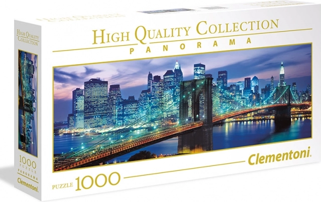 Puzzle panorama 1000 New York – Ponte di Brooklyn CLEMENTONI