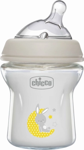 Biberon in vetro Chicco Natural Feeling 150 ml anticolica, neutro, da 0 mesi
