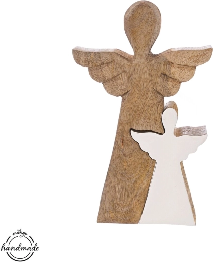 Angelo decorativo in legno Mango, 30,5 cm