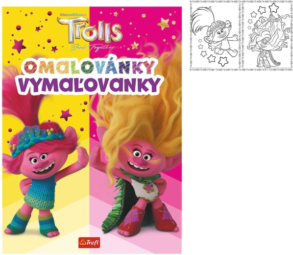 libro da colorare Trolls 20 × 27,5 cm