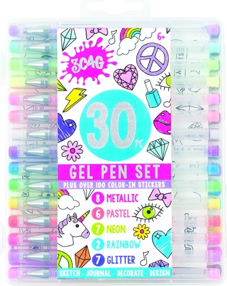 Penna gel MAKE IT REAL - Set di 30 colori