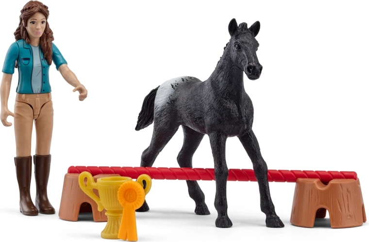 Schleich pocket set vittoria nel torneo con Lisa e il puledro Flocke - 1 pezzo
