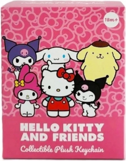 Hello Kitty and Friends portachiavi in peluche 13 cm – soggetto casuale