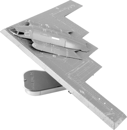 Puzzle 3D in metallo METAL EARTH B‑2A Spirit ICONX – modello bombardiere stealth
